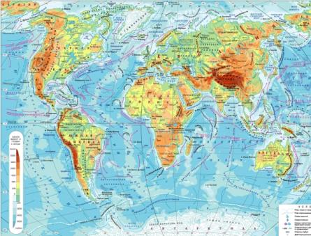 “Harta moderne politike e botës Hape hartën e botës me emrat e vendeve