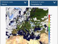 Online maps of thunderstorms across Belarus